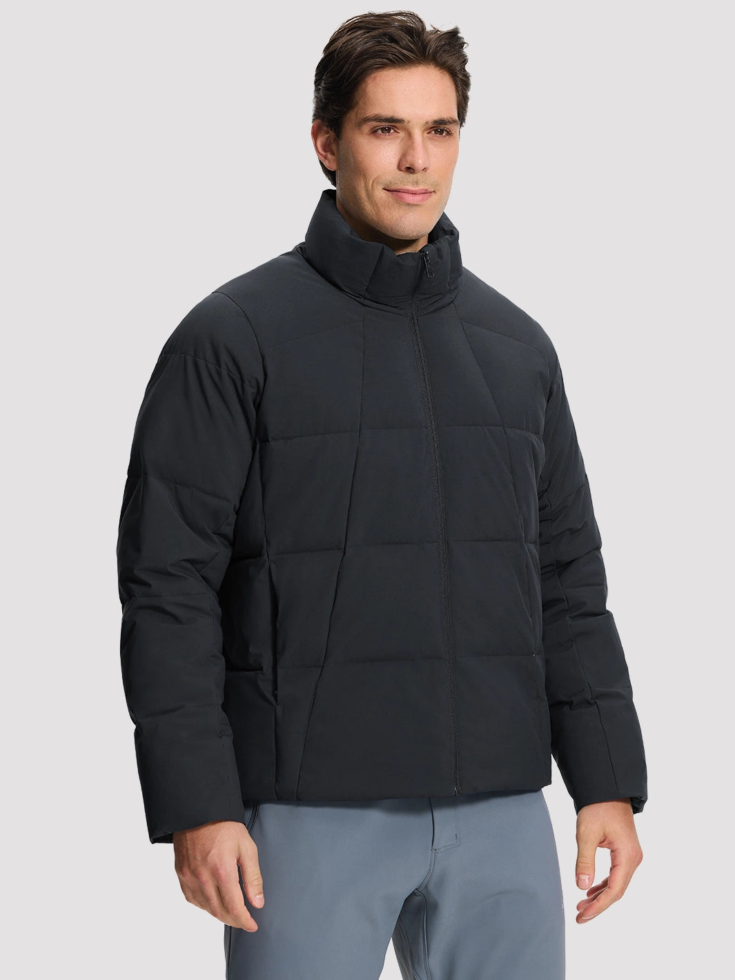 Men's Waterproof Cotton-Filled Stand-Collar Puffer Jacket PIONEER CAMP