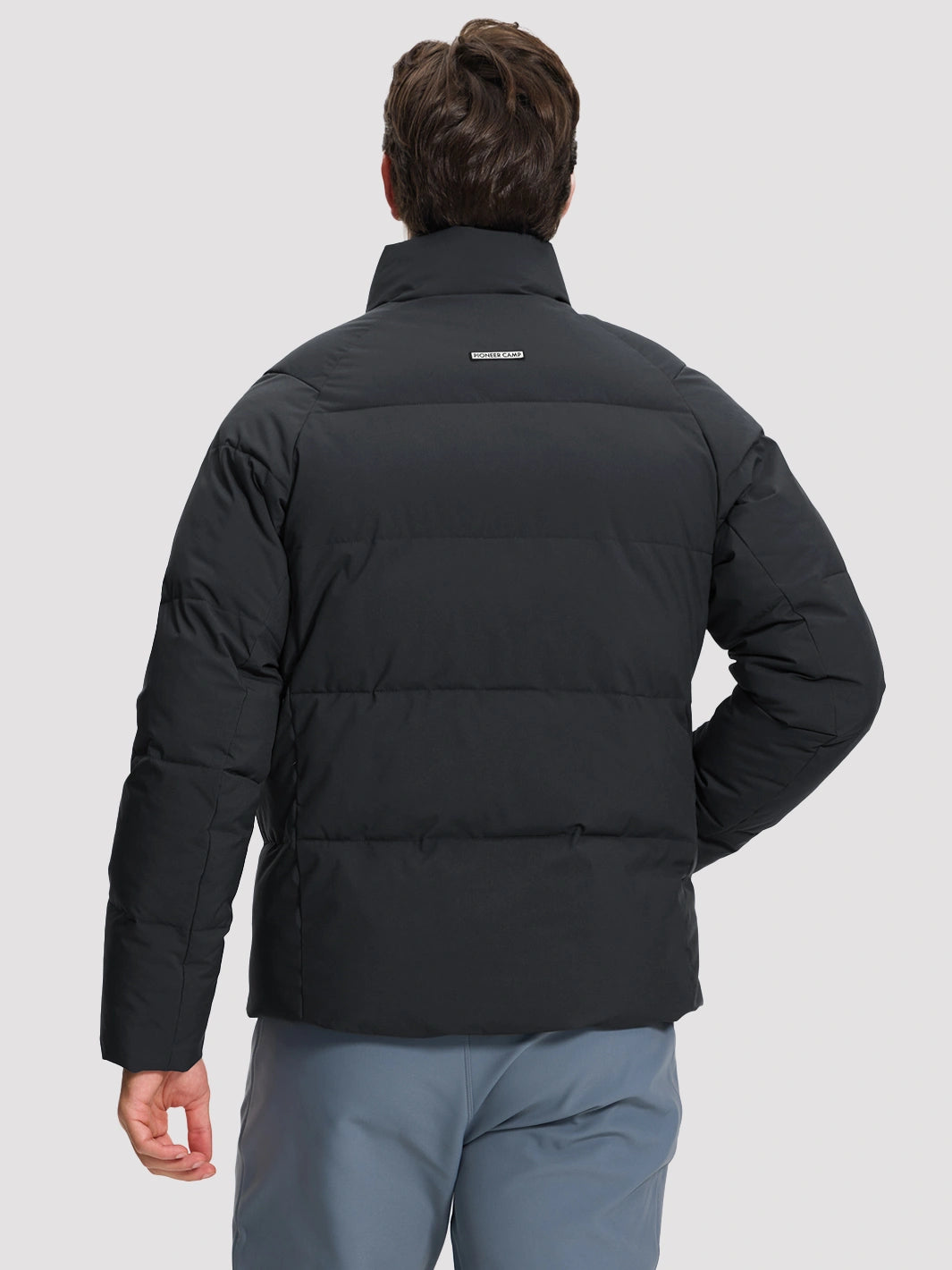 Men's Waterproof Cotton-Filled Stand-Collar Puffer Jacket PIONEER CAMP
