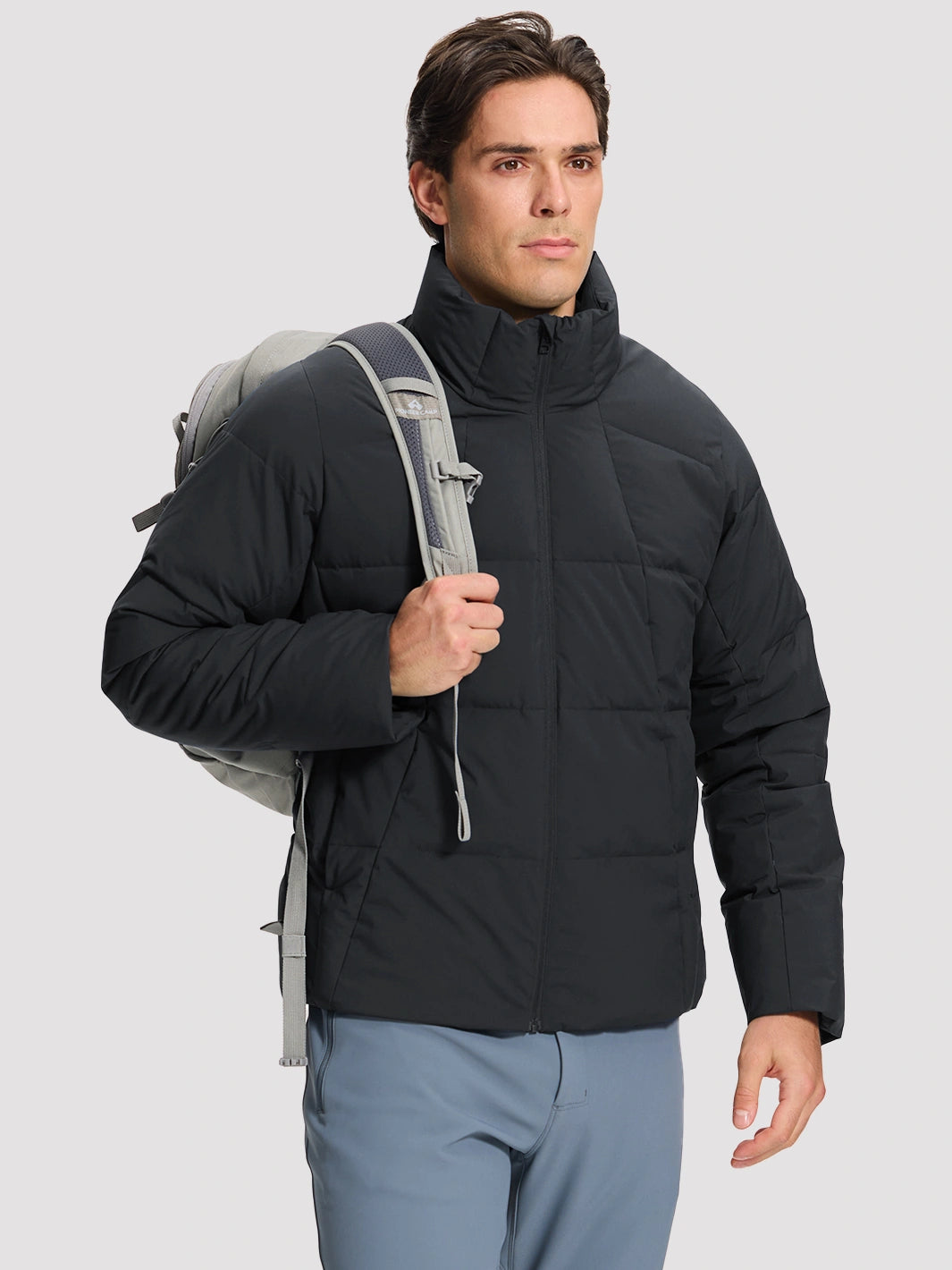 Men's Waterproof Cotton-Filled Stand-Collar Puffer Jacket PIONEER CAMP