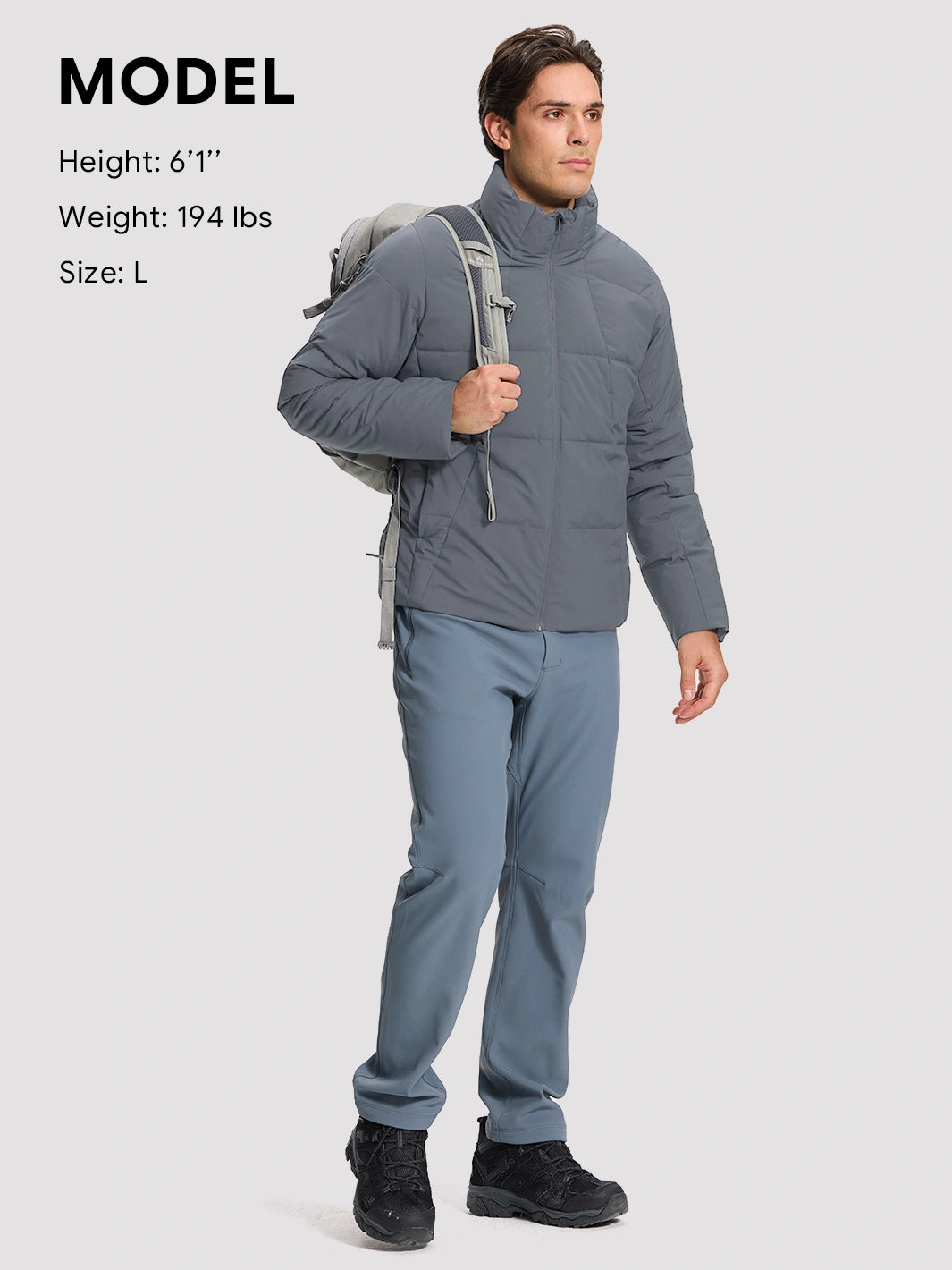 Men's Waterproof Cotton-Filled Stand-Collar Puffer Jacket PIONEER CAMP