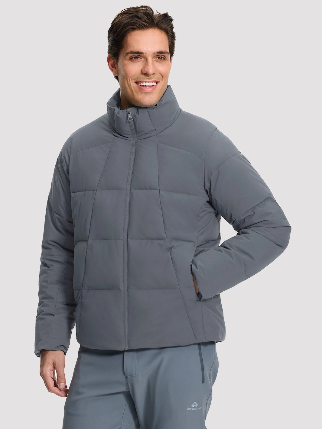 Men's Waterproof Cotton-Filled Stand-Collar Puffer Jacket PIONEER CAMP