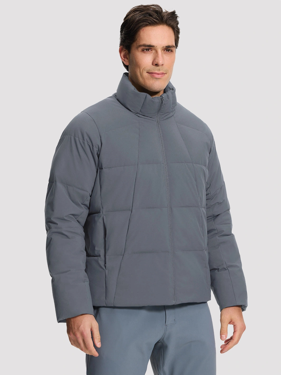 Men's Waterproof Cotton-Filled Stand-Collar Puffer Jacket PIONEER CAMP