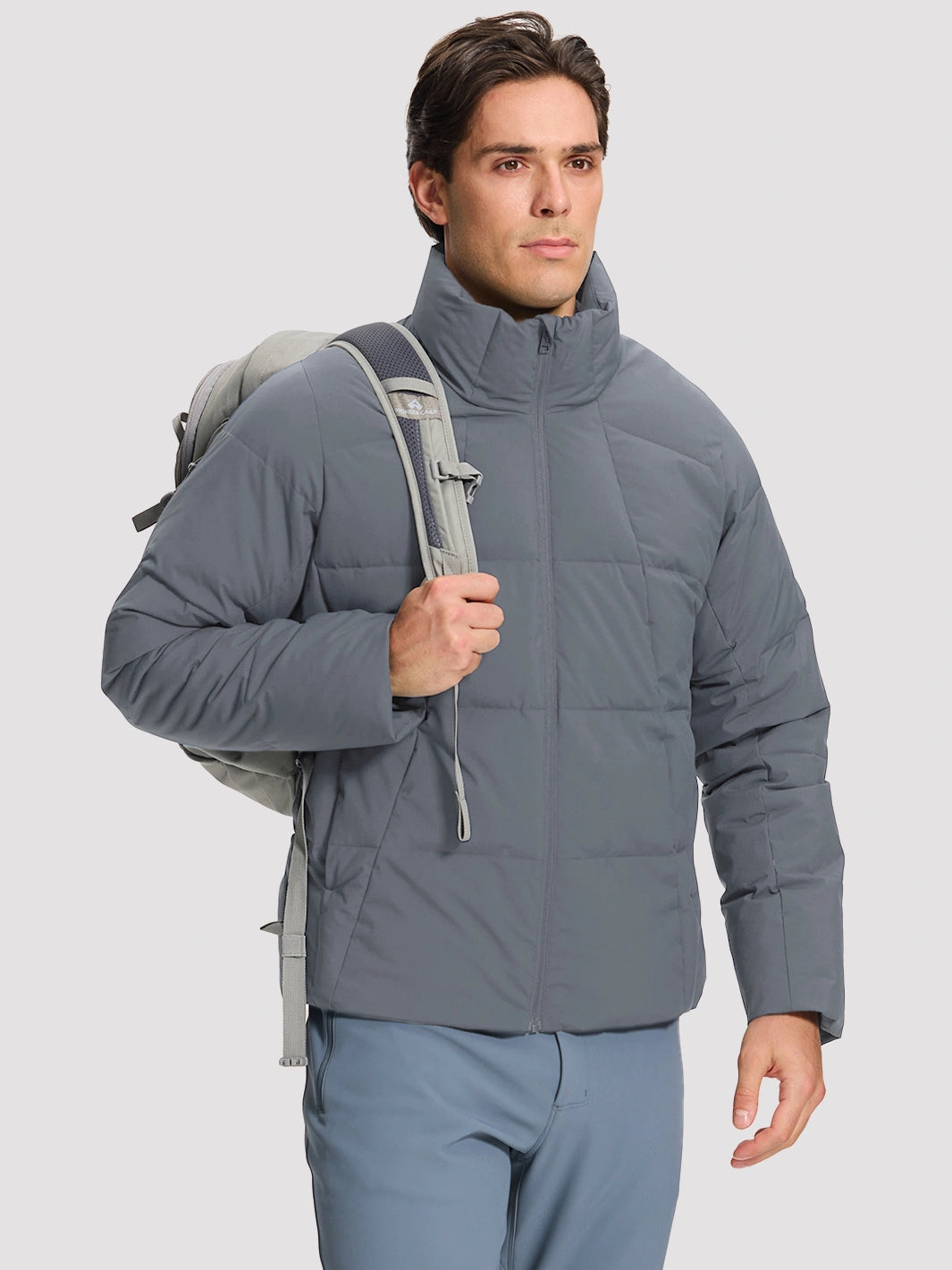 Men's Waterproof Cotton-Filled Stand-Collar Puffer Jacket PIONEER CAMP