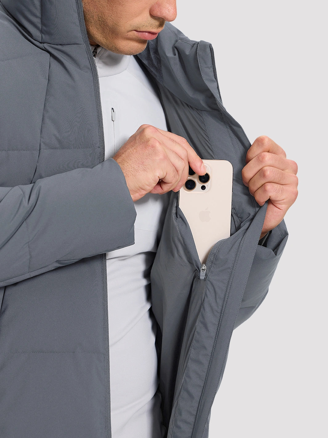 Men's Waterproof Cotton-Filled Stand-Collar Puffer Jacket PIONEER CAMP