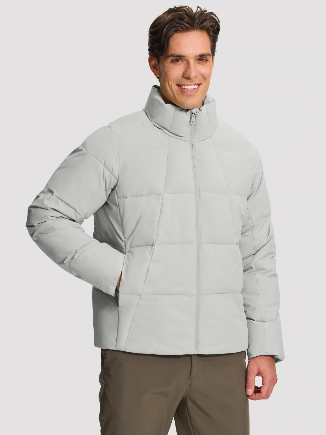 Men's Waterproof Cotton-Filled Stand-Collar Puffer Jacket PIONEER CAMP