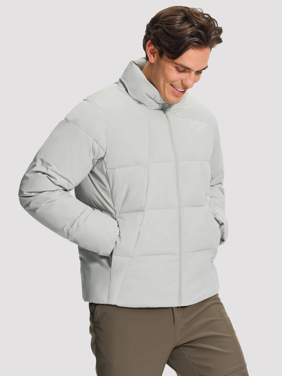 Men's Waterproof Cotton-Filled Stand-Collar Puffer Jacket PIONEER CAMP