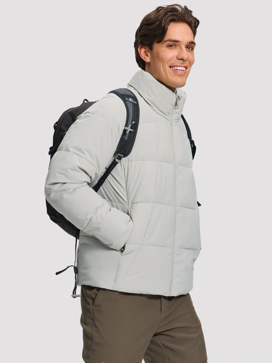 Men's Waterproof Cotton-Filled Stand-Collar Puffer Jacket PIONEER CAMP