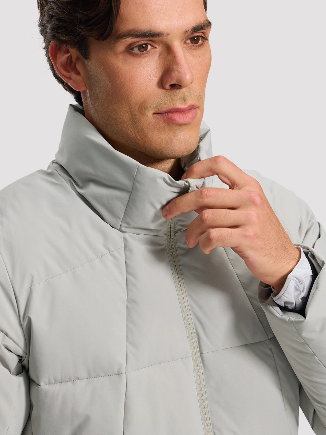 Men's Waterproof Cotton-Filled Stand-Collar Puffer Jacket PIONEER CAMP
