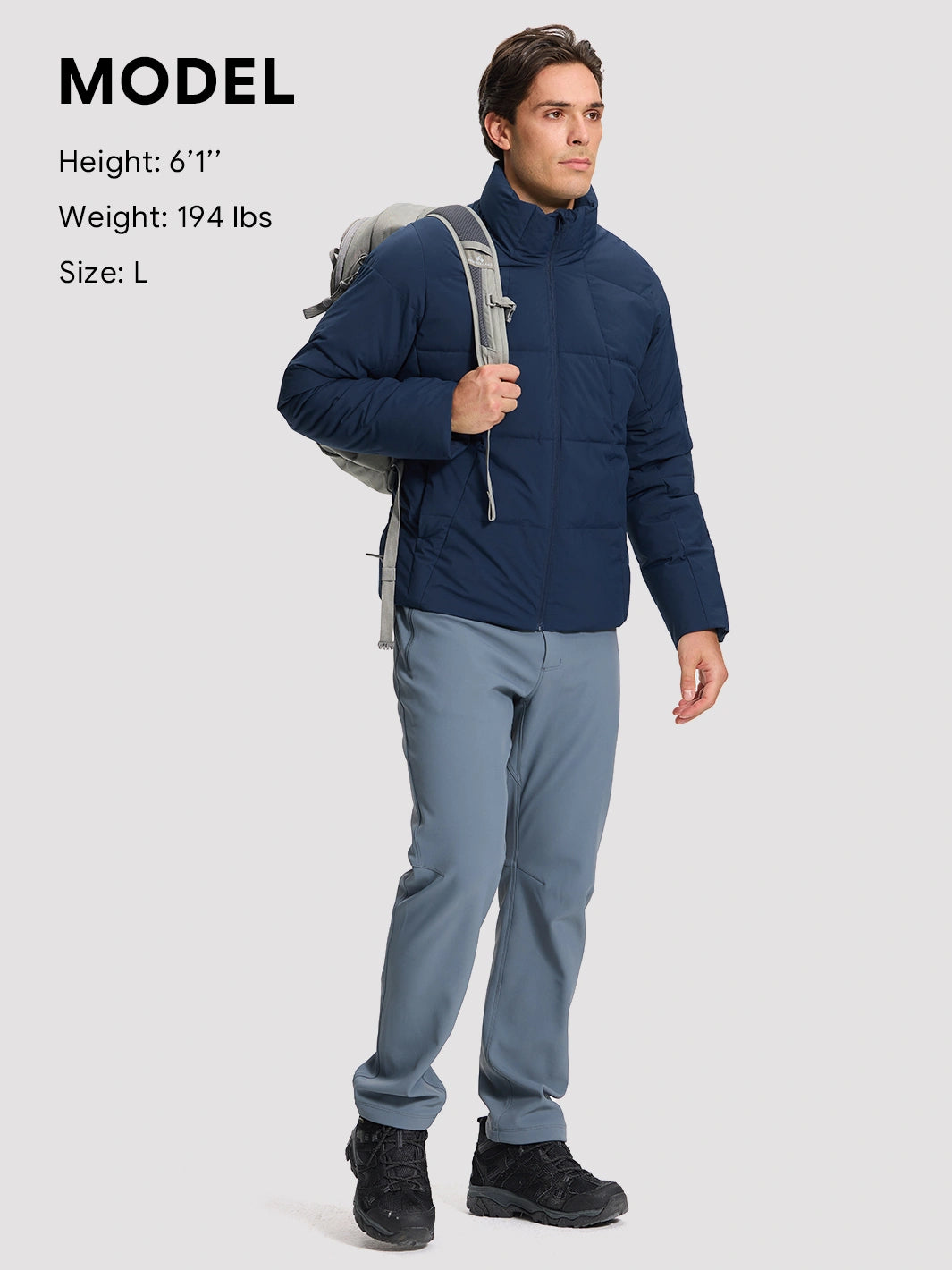 Men's Waterproof Cotton-Filled Stand-Collar Puffer Jacket PIONEER CAMP