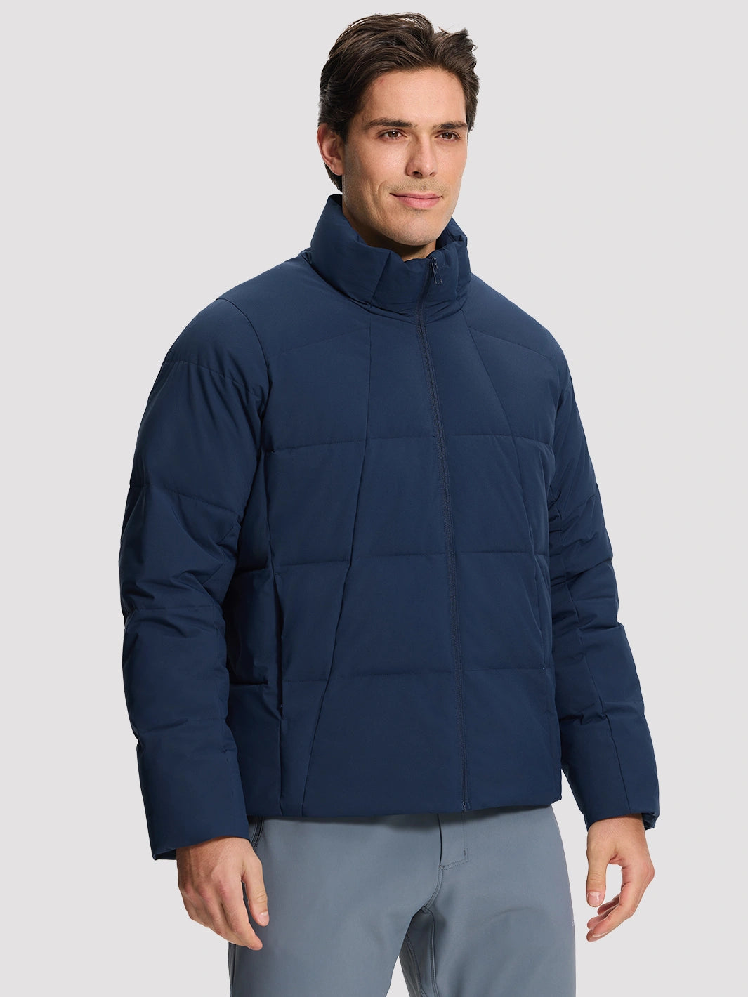 Men's Waterproof Cotton-Filled Stand-Collar Puffer Jacket PIONEER CAMP