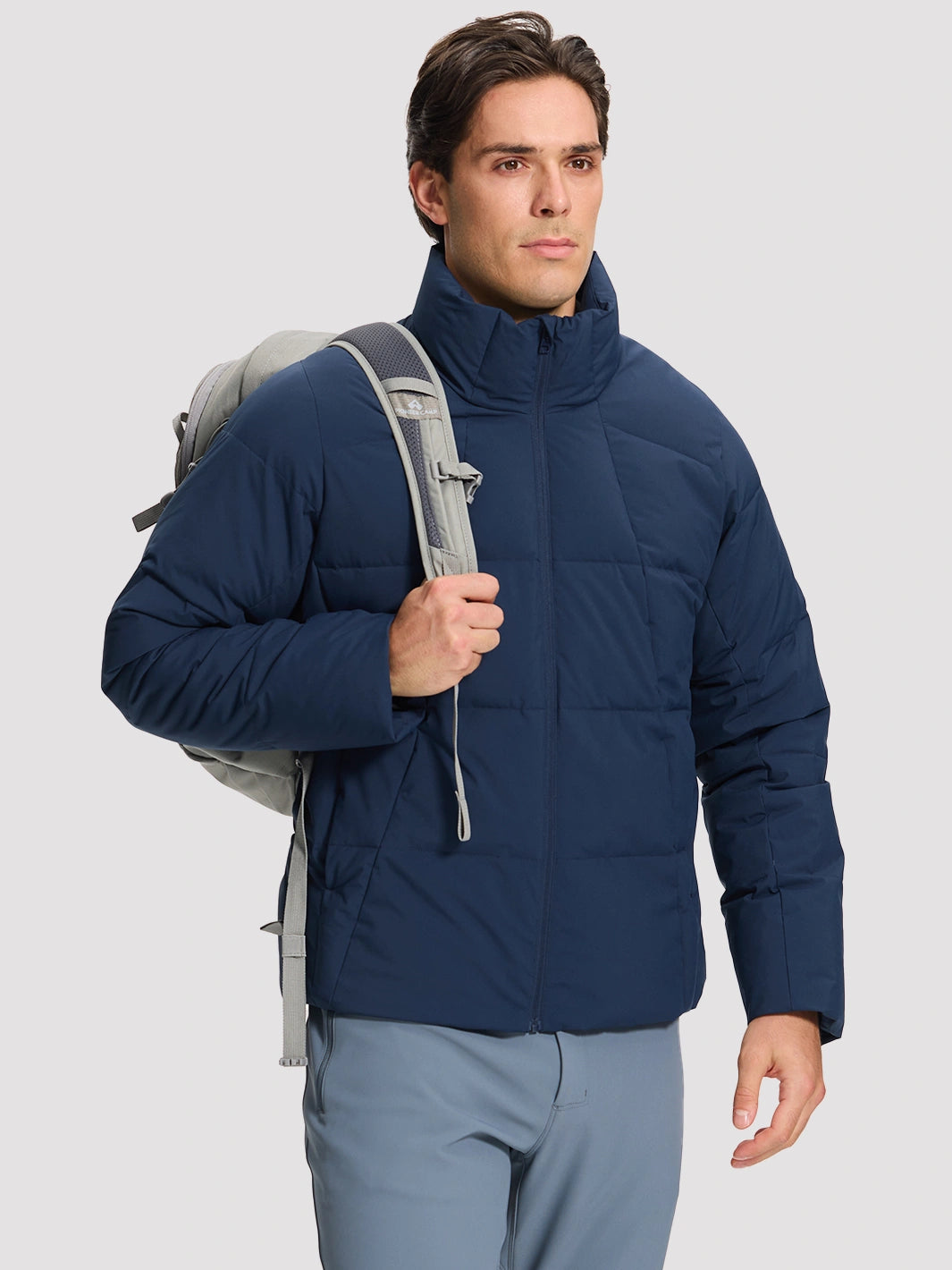 Men's Waterproof Cotton-Filled Stand-Collar Puffer Jacket PIONEER CAMP