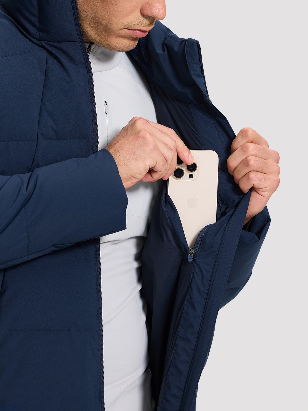 Men's Waterproof Cotton-Filled Stand-Collar Puffer Jacket PIONEER CAMP
