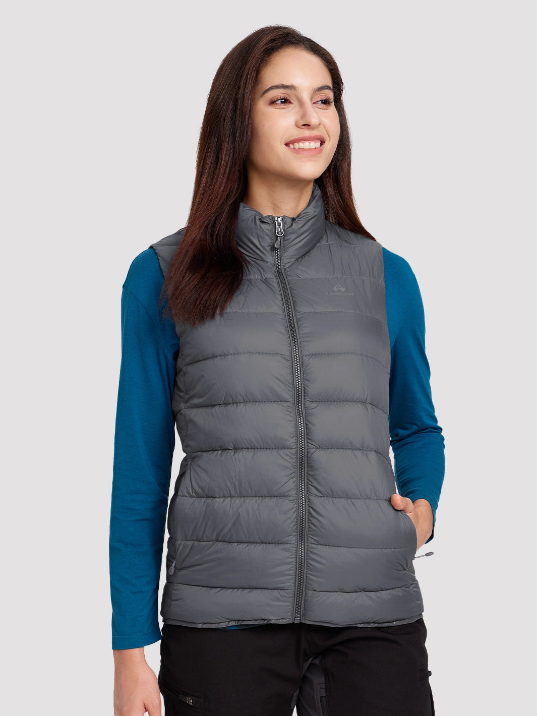 Women's Lightweight Packable Puffer Vest with Pouch