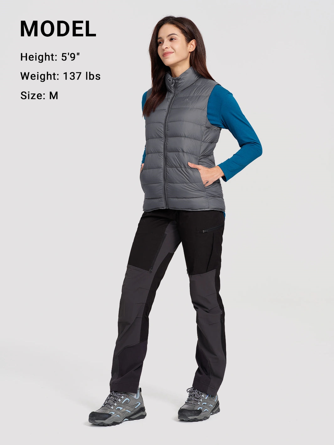 Women's Lightweight Packable Puffer Vest with Pouch