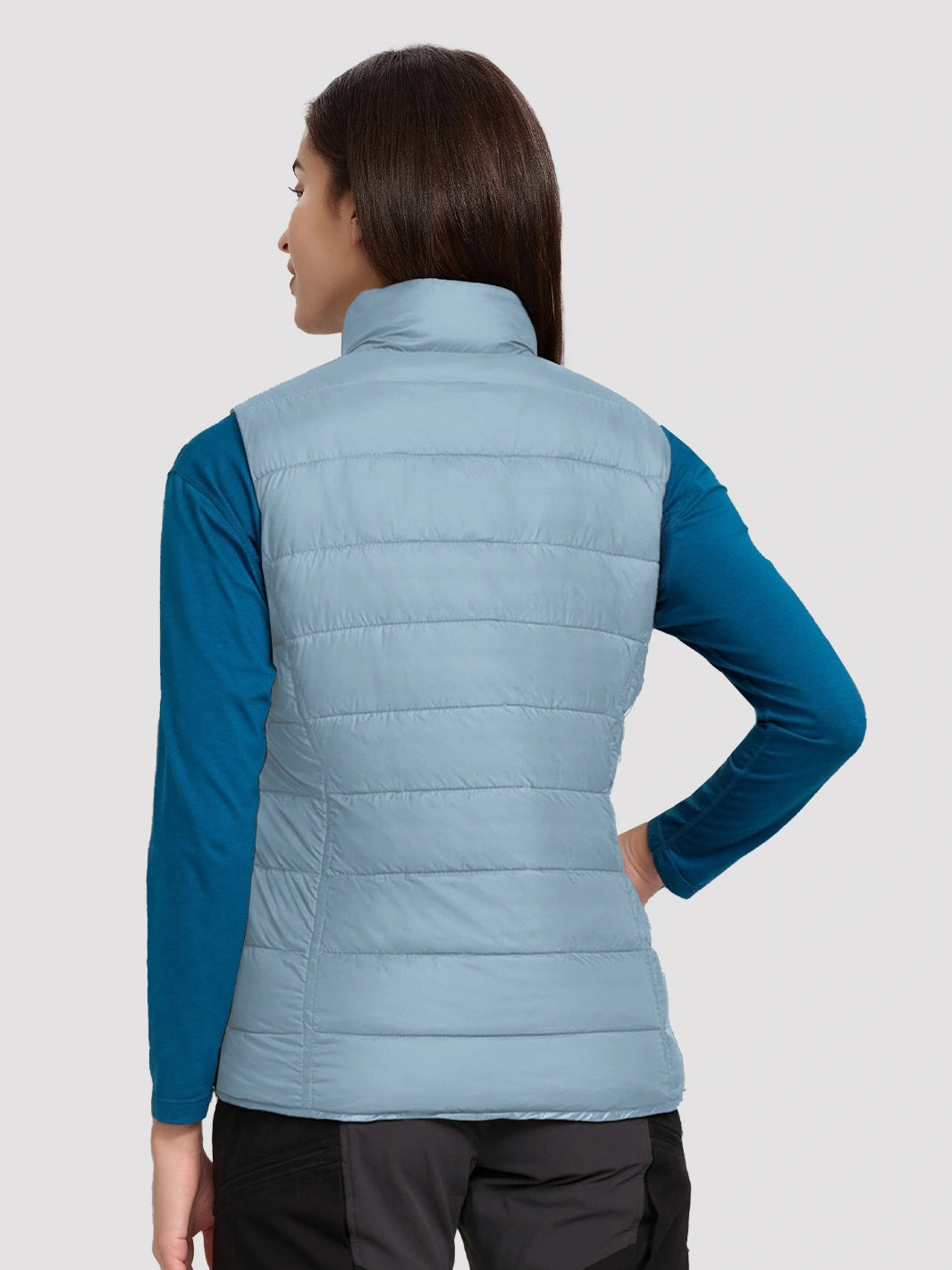 Women's Lightweight Packable Puffer Vest with Pouch