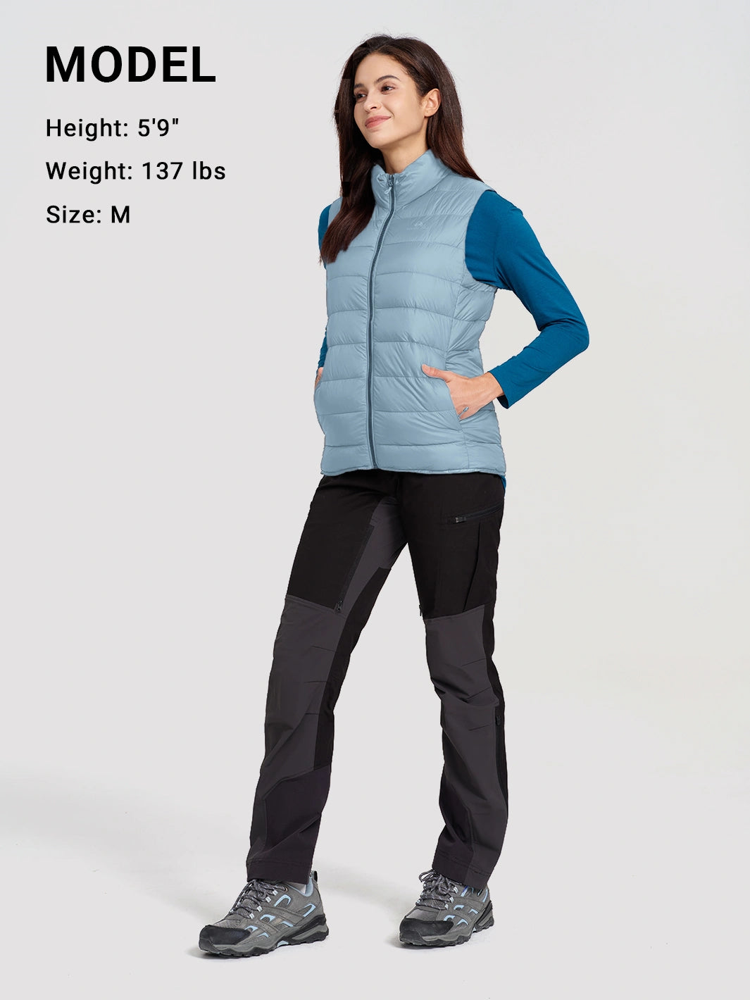 Women's Lightweight Packable Puffer Vest with Pouch