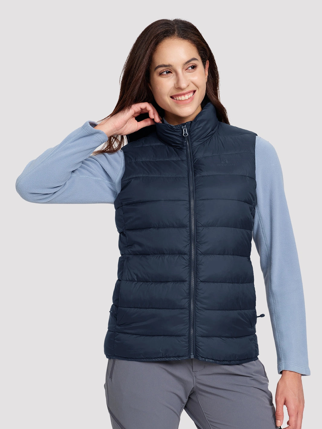 Women's Lightweight Packable Puffer Vest with Pouch