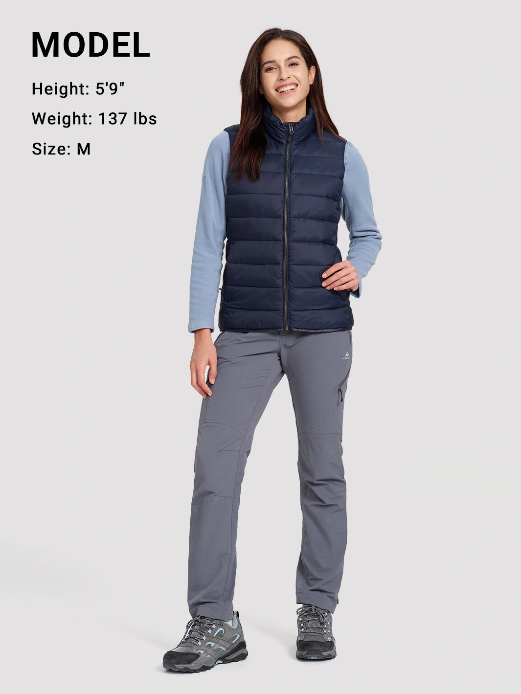 Women's Lightweight Packable Puffer Vest with Pouch