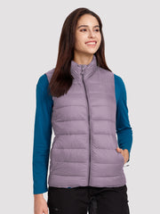 Women's Lightweight Packable Puffer Vest with Pouch PIONEER CAMP