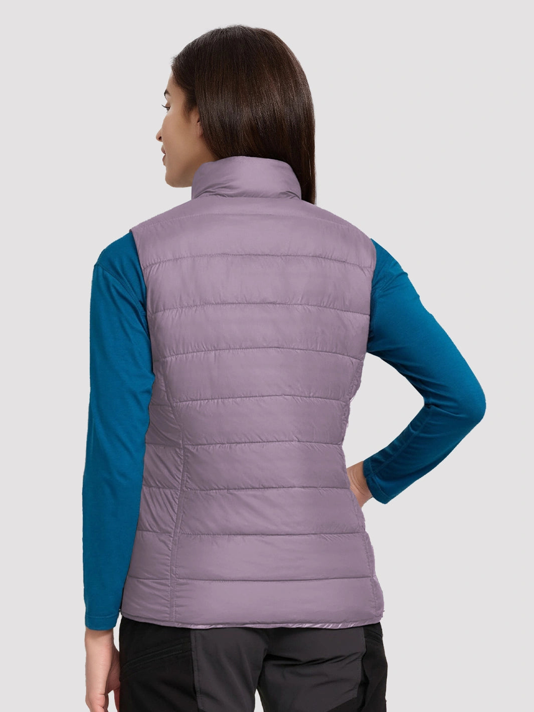 Women's Lightweight Packable Puffer Vest with Pouch