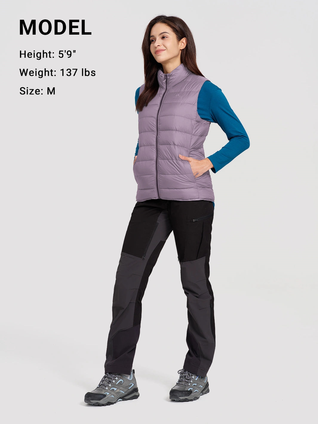 Women's Lightweight Packable Puffer Vest with Pouch
