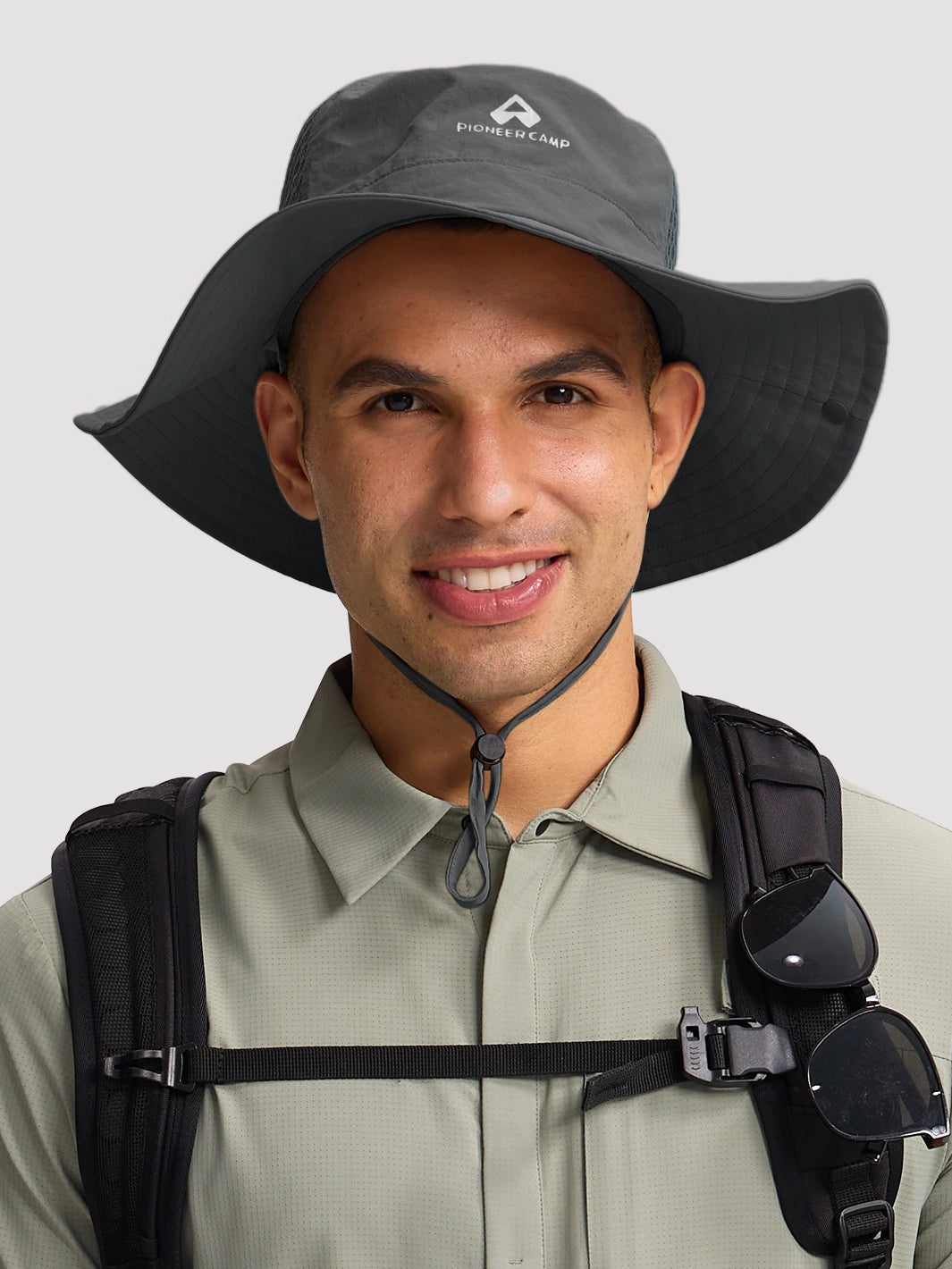 UPF 50+ 2-in-1 Wide Brim Bucket Hat PIONEER CAMP