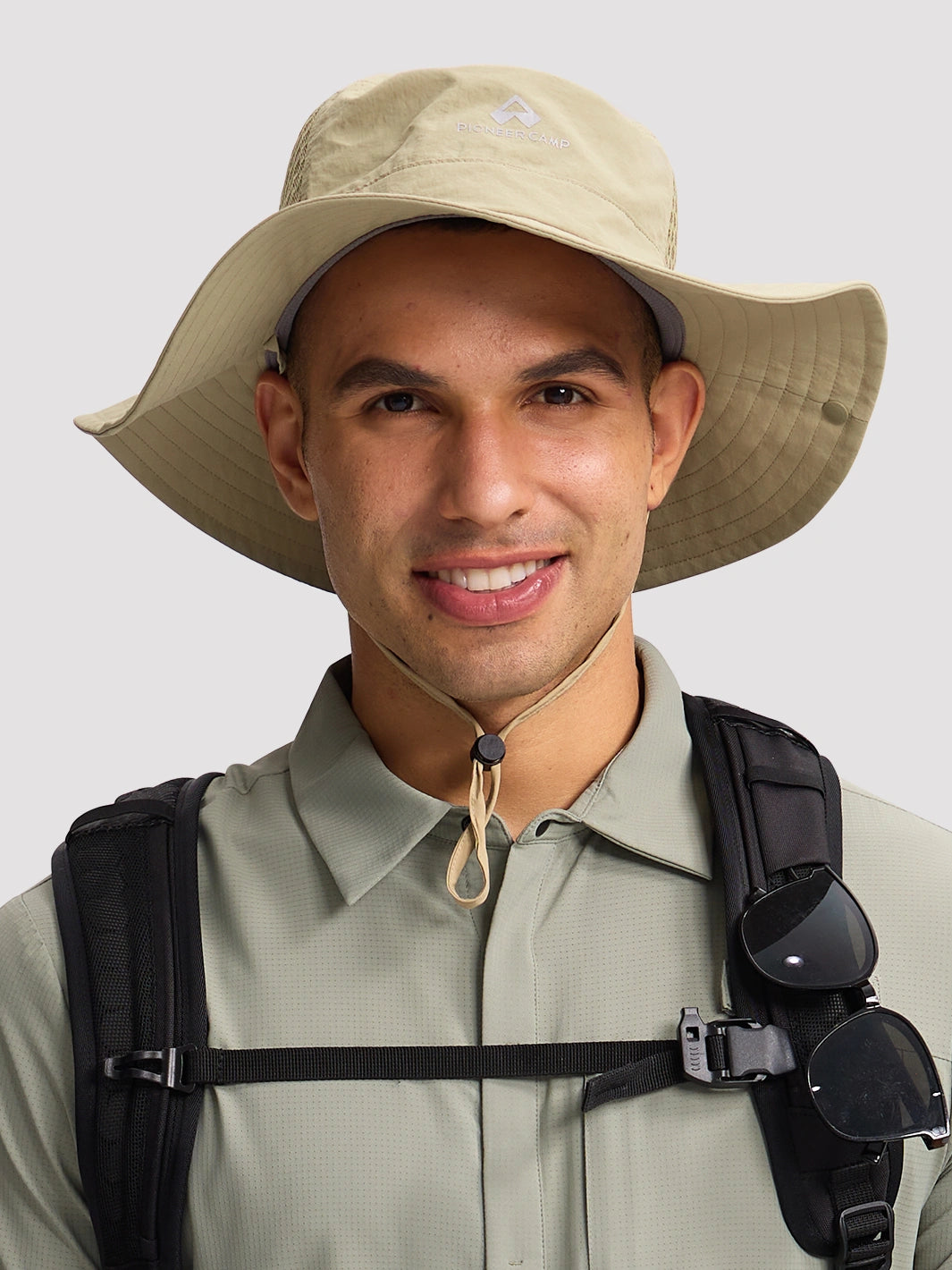 UPF 50+ 2-in-1 Wide Brim Bucket Hat PIONEER CAMP