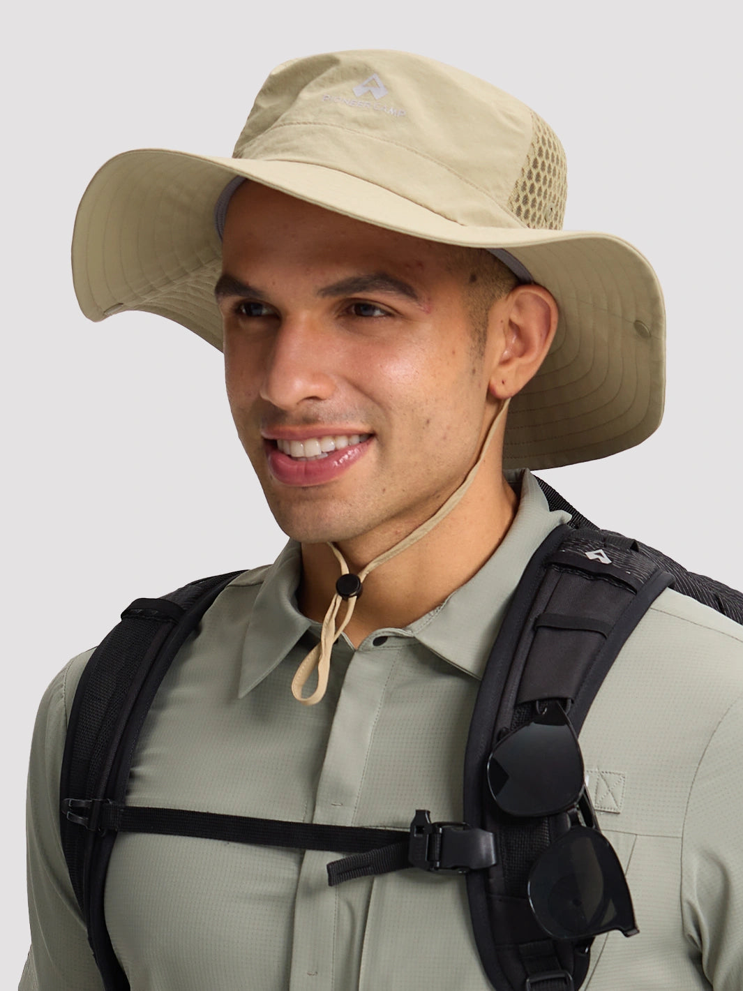 UPF 50+ 2-in-1 Wide Brim Bucket Hat PIONEER CAMP
