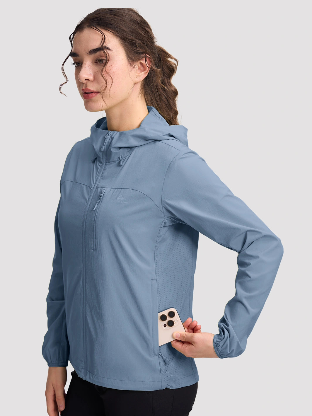 Wasserabweisender Damen-Sonnenhoodie mit UV-Schutz 100+