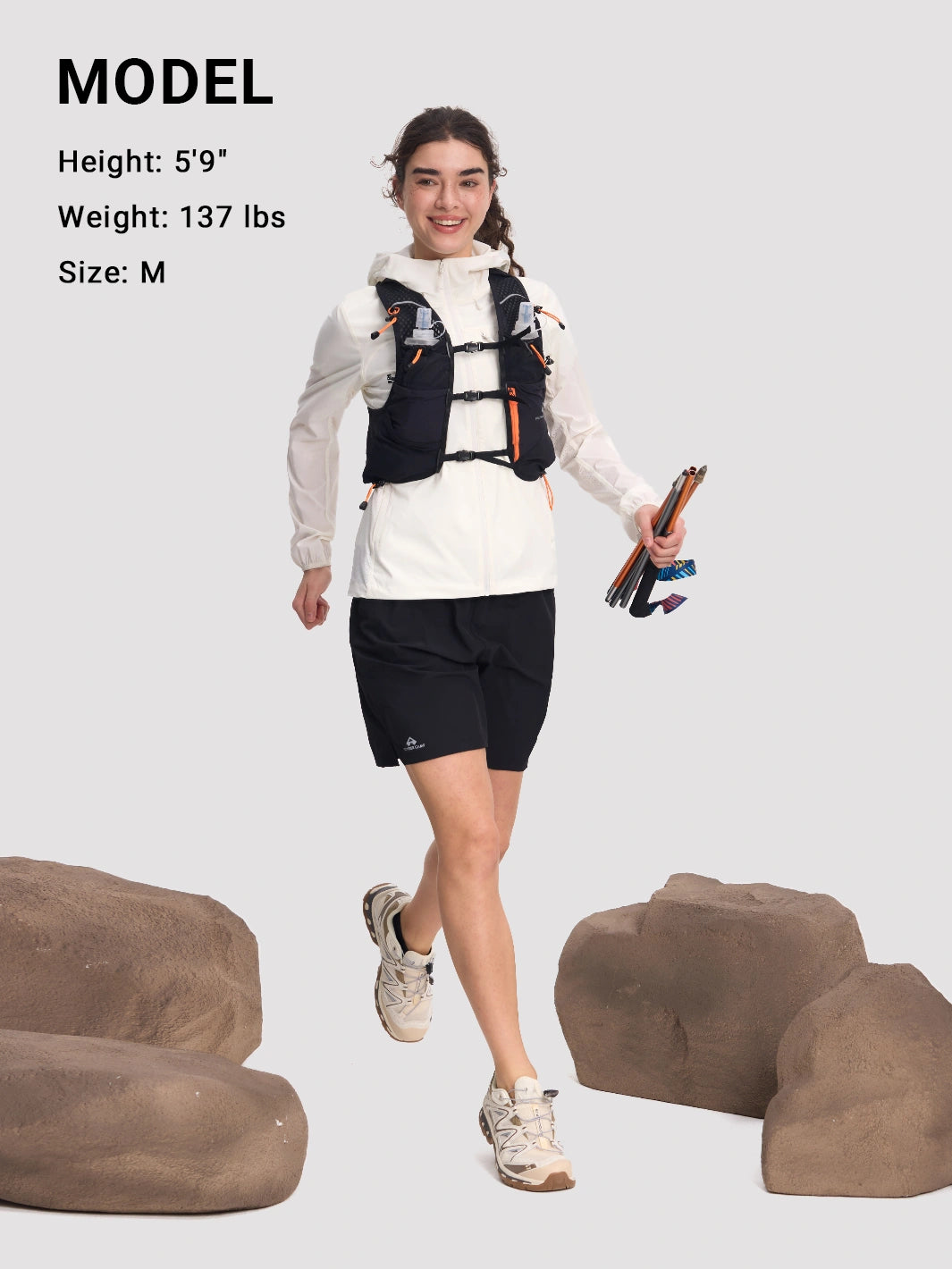 Wasserabweisender Damen-Sonnenhoodie mit UV-Schutz 100+