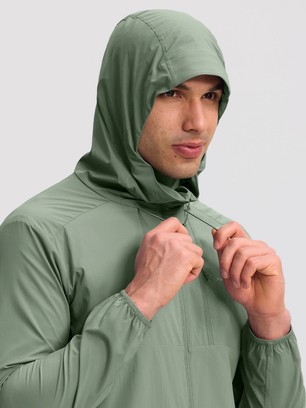 Sudadera con capucha para hombre, repelente al agua, UPF 100+, protección solar