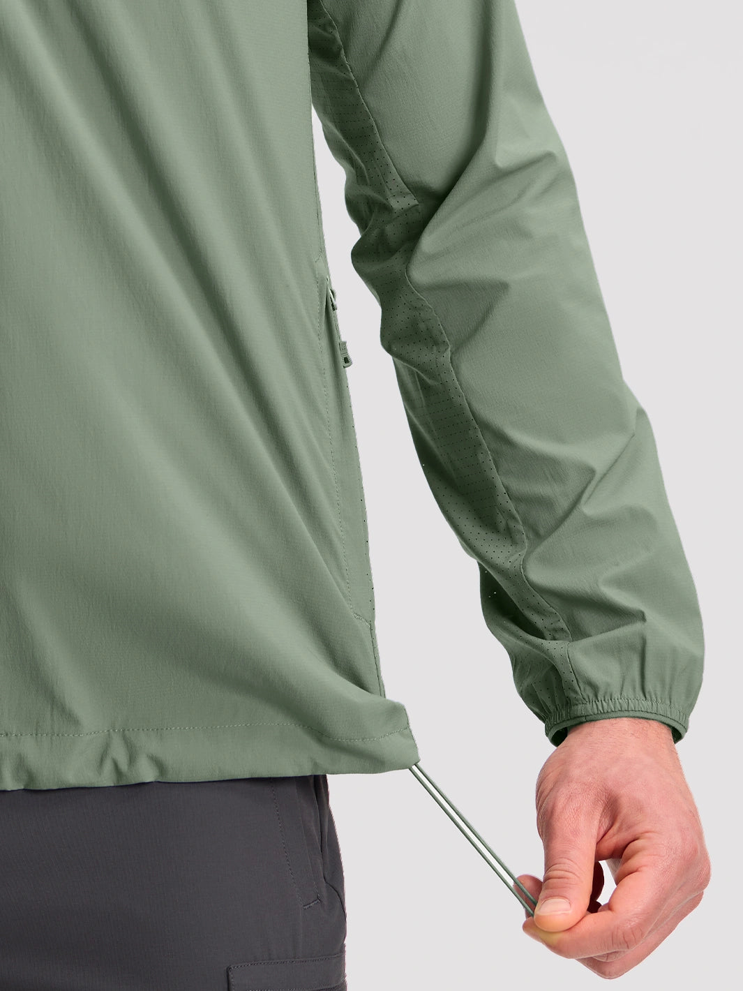 Sudadera con capucha para hombre, repelente al agua, UPF 100+, protección solar