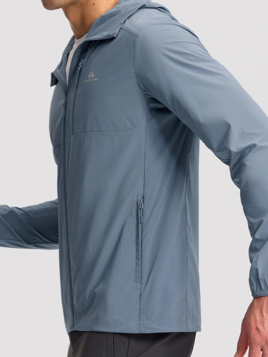 Sudadera con capucha para hombre, repelente al agua, UPF 100+, protección solar