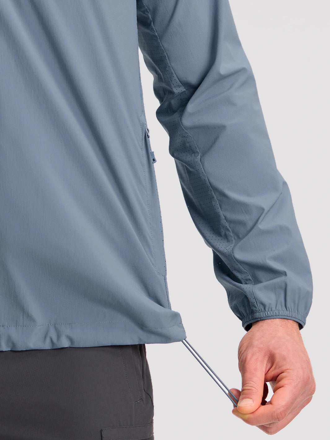 Sudadera con capucha para hombre, repelente al agua, UPF 100+, protección solar
