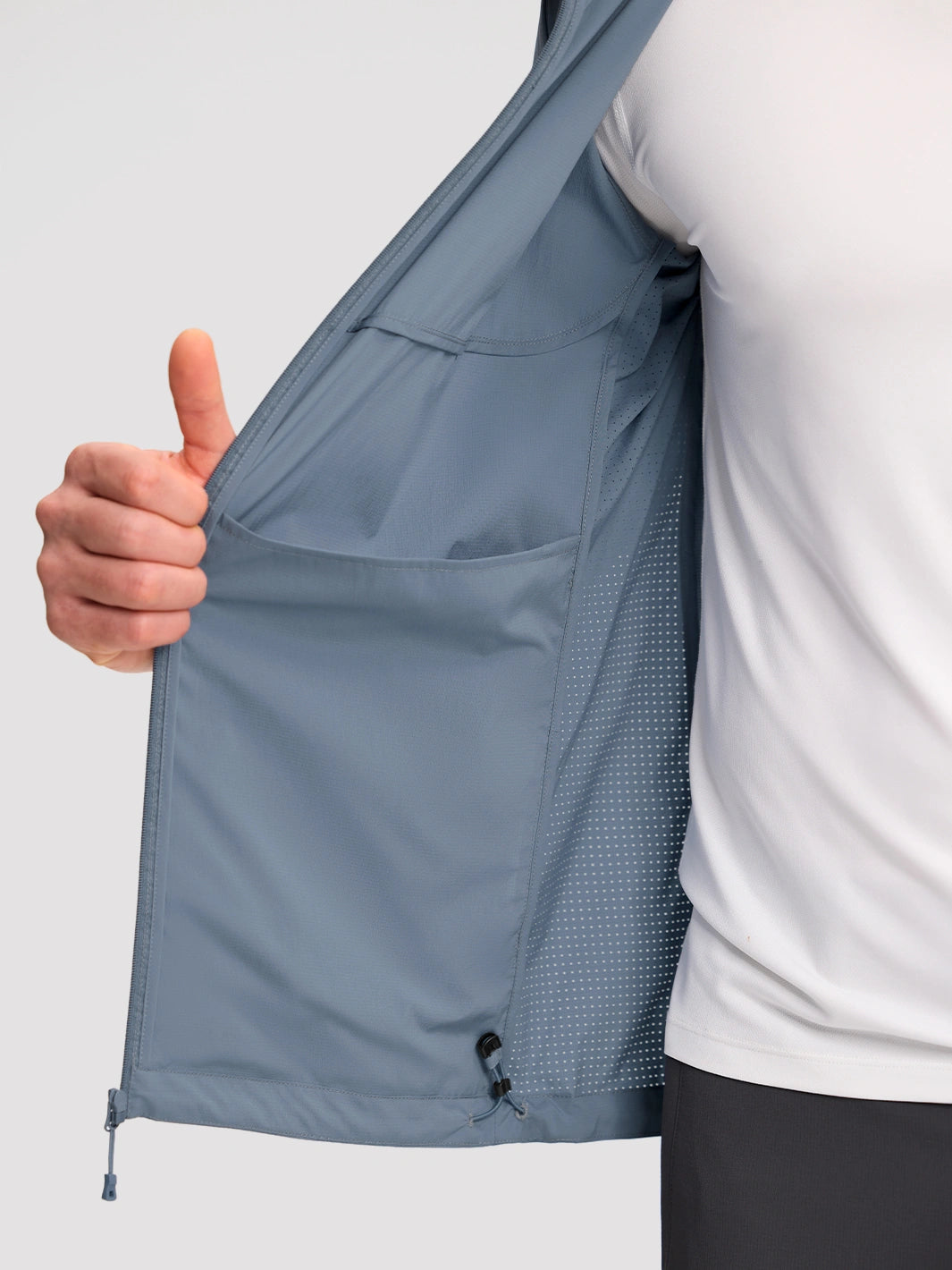 Sudadera con capucha para hombre, repelente al agua, UPF 100+, protección solar