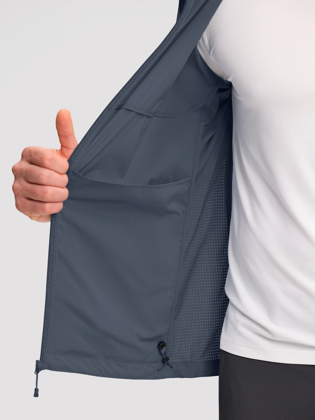 Sudadera con capucha para hombre, repelente al agua, UPF 100+, protección solar
