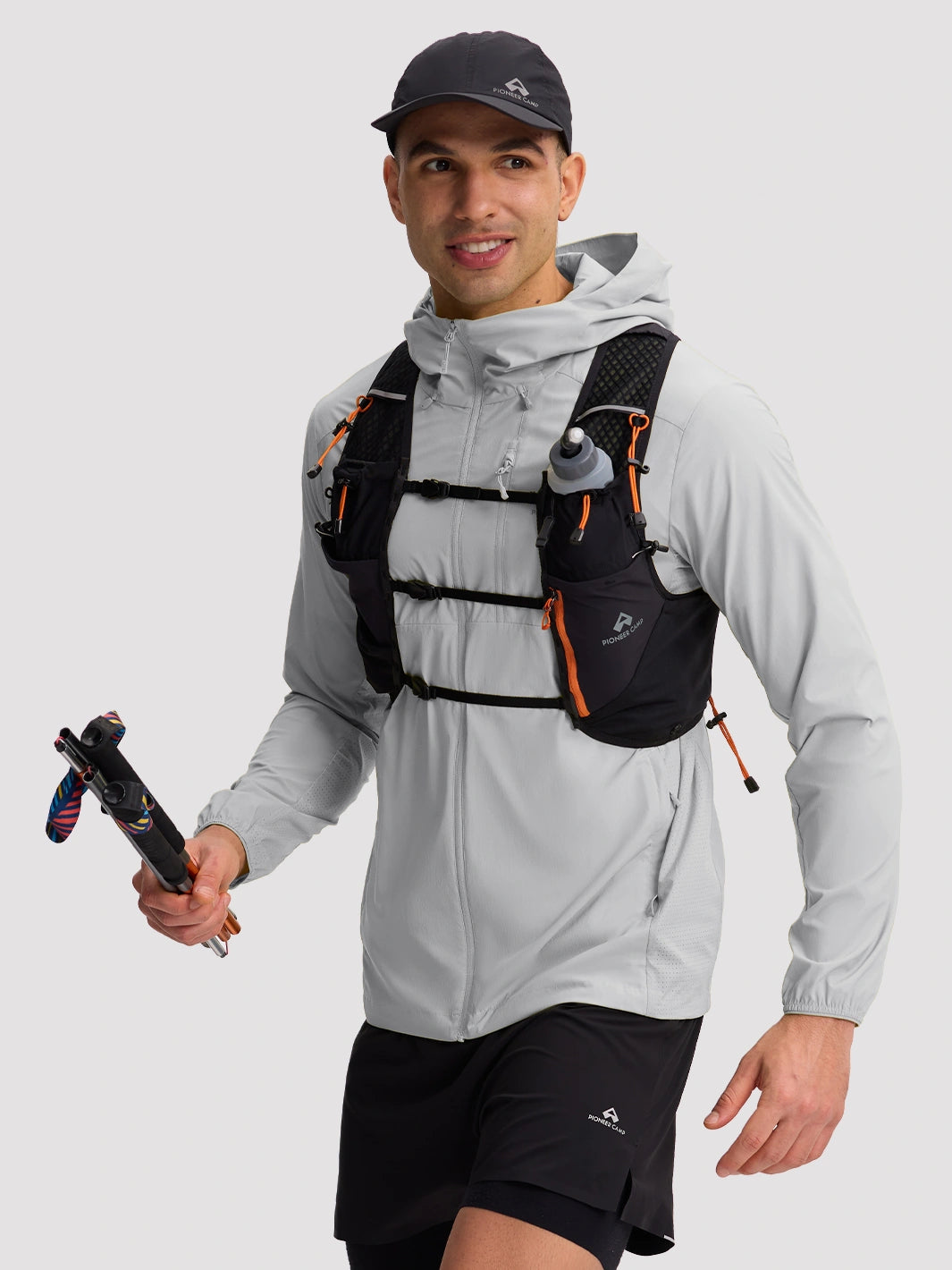 Sudadera con capucha para hombre, repelente al agua, UPF 100+, protección solar