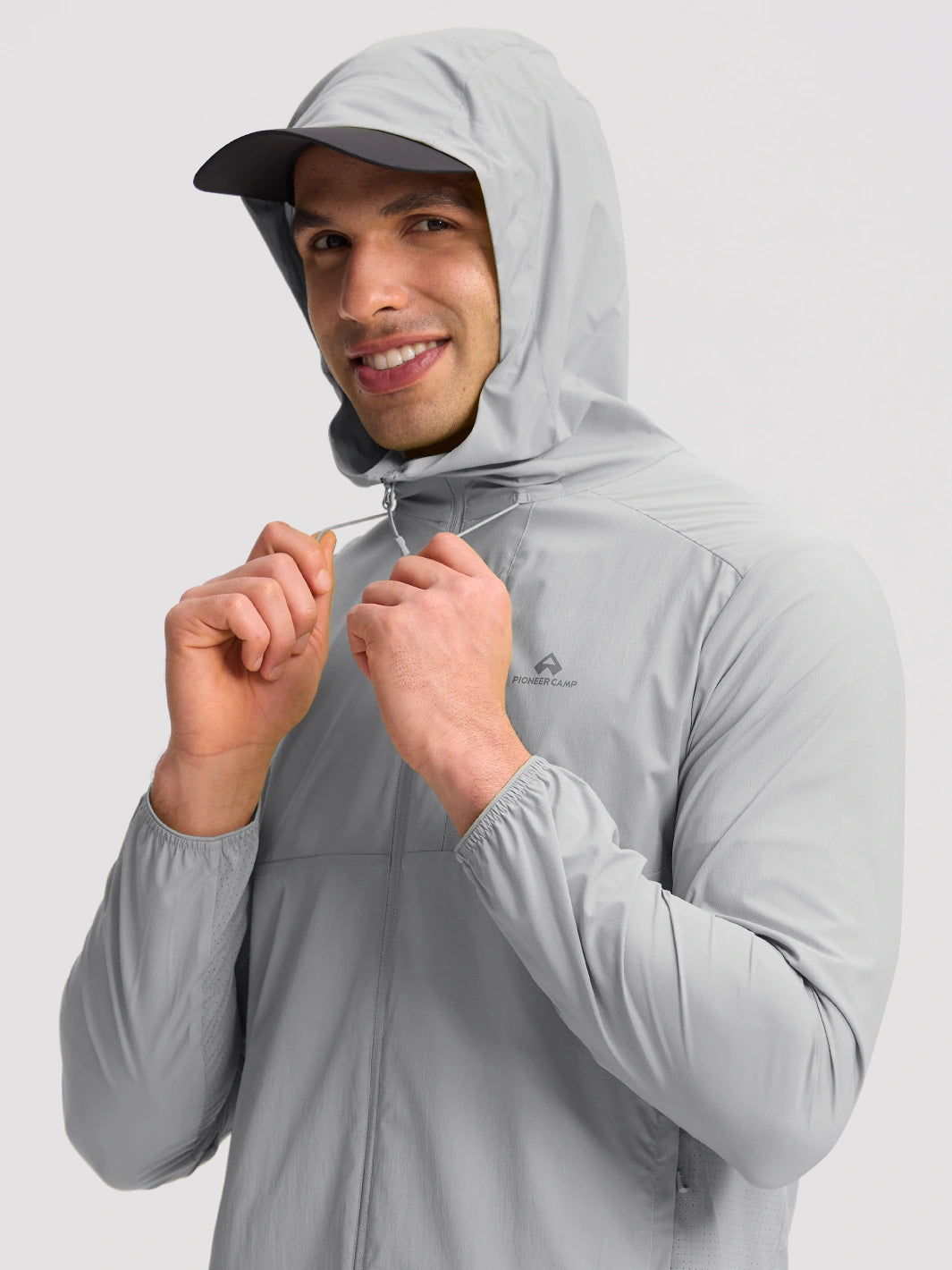 Sudadera con capucha para hombre, repelente al agua, UPF 100+, protección solar