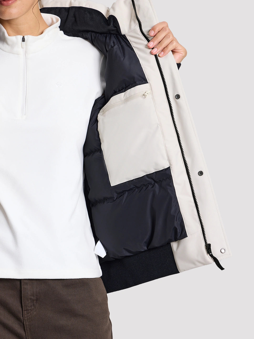 Women's Waterproof 700 Fill Power Down Parka with Removable Faux Fur Hood PIONEER CAMP