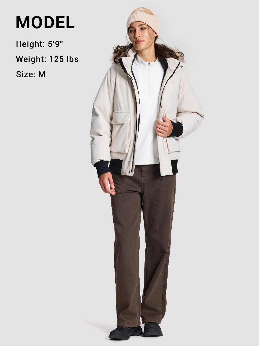Women's Waterproof 700 Fill Power Down Parka with Removable Faux Fur Hood PIONEER CAMP