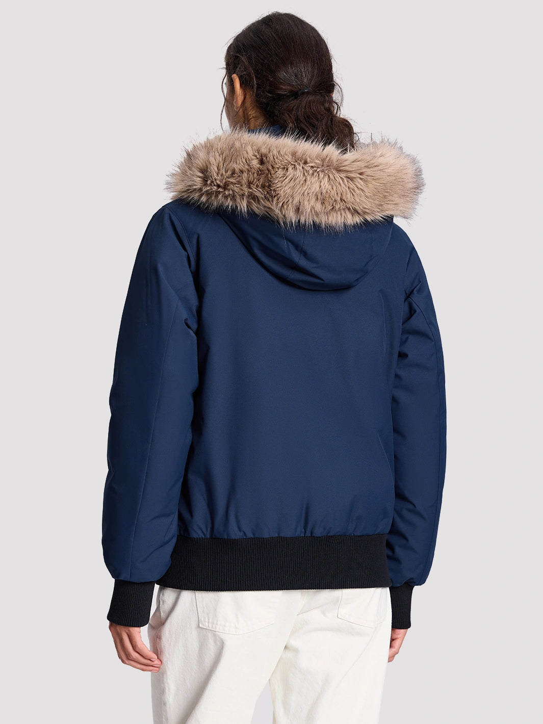 Women's Waterproof 700 Fill Power Down Parka with Removable Faux Fur Hood PIONEER CAMP