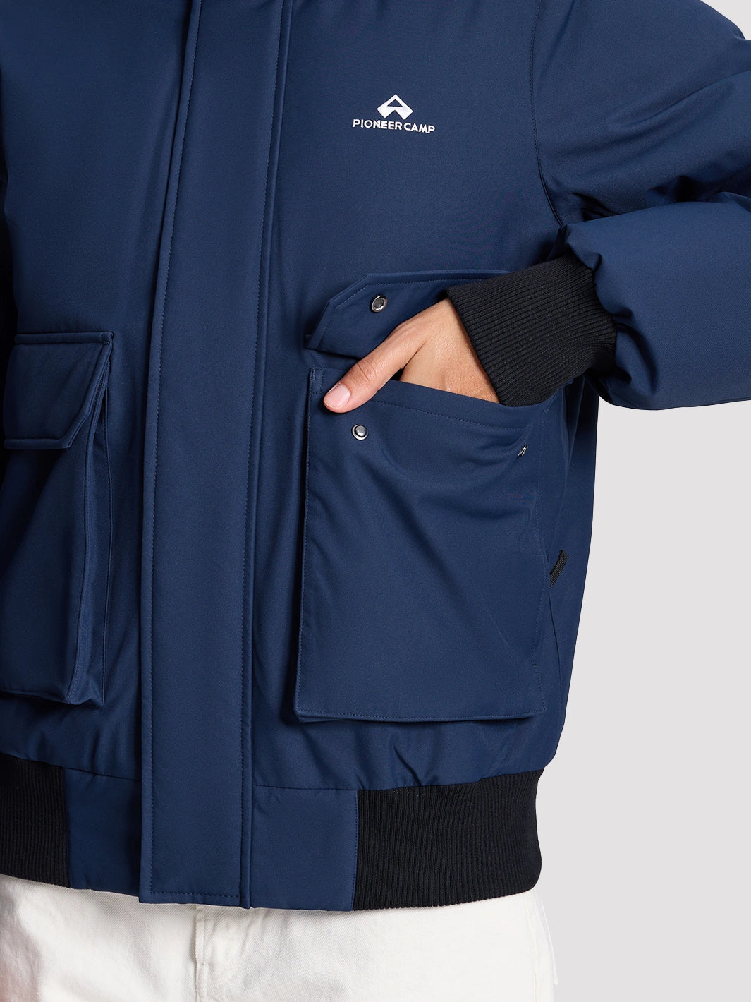 Women's Waterproof 700 Fill Power Down Parka with Removable Faux Fur Hood PIONEER CAMP