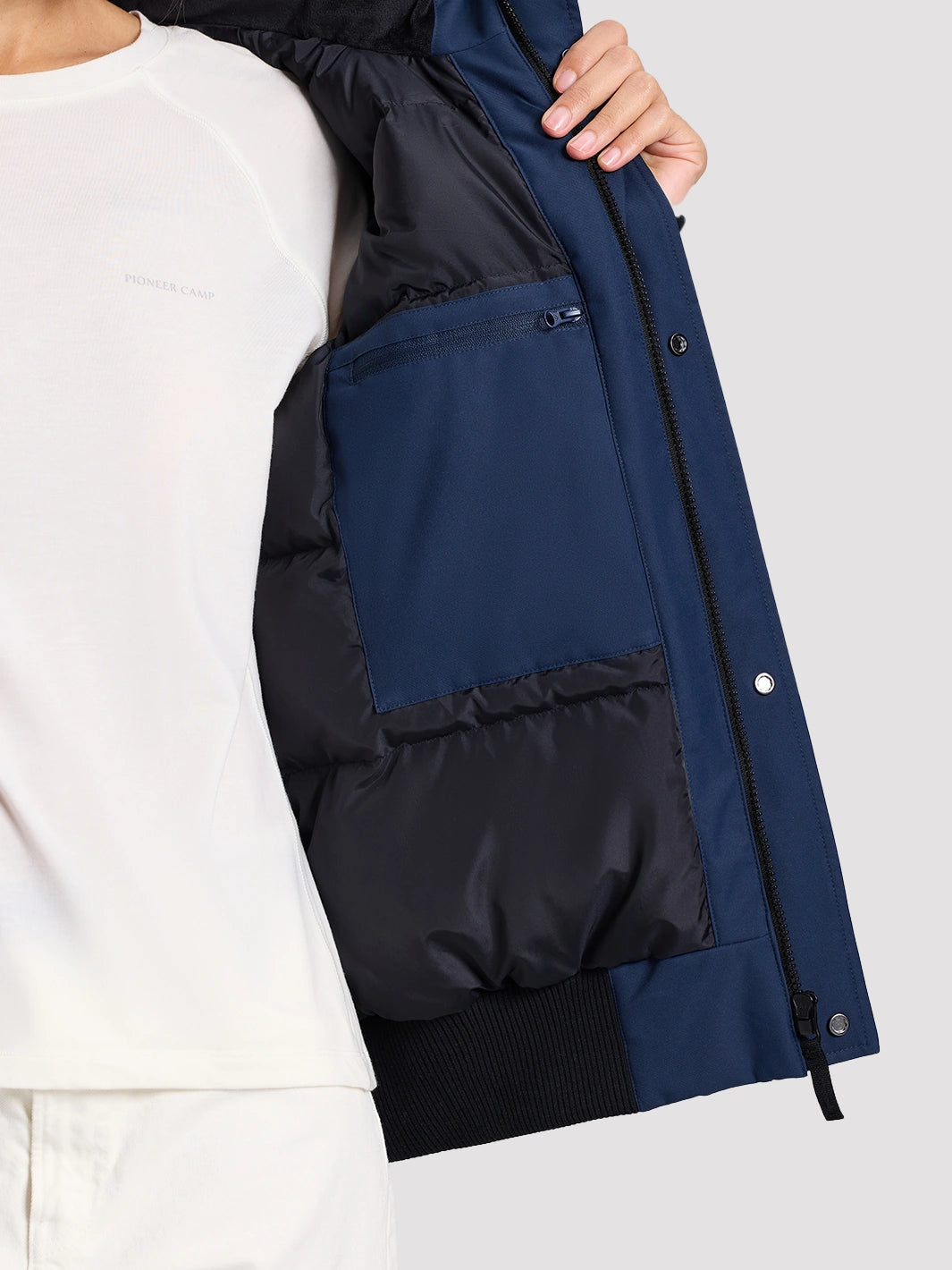 Women's Waterproof 700 Fill Power Down Parka with Removable Faux Fur Hood PIONEER CAMP