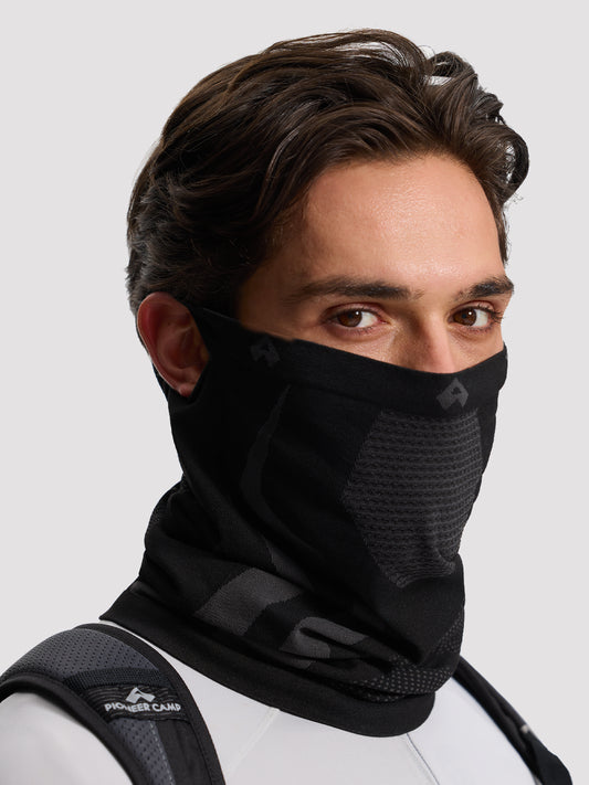 Seamless Breathable Neck Gaiter with Ear Loops