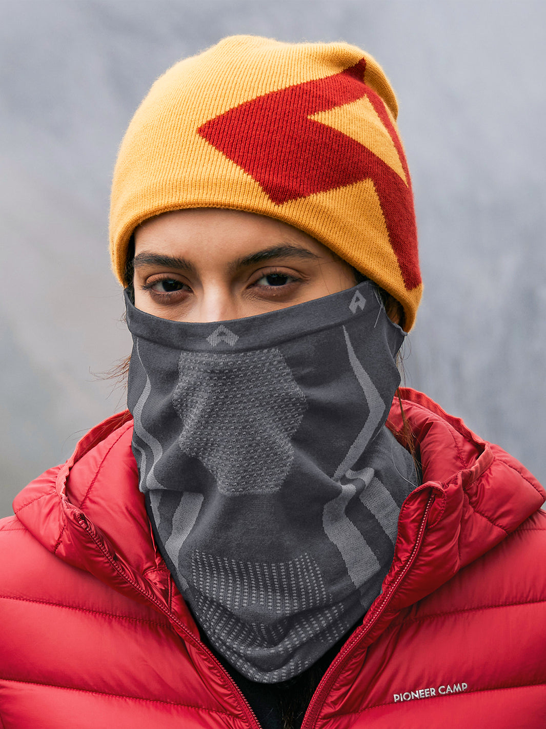 Seamless Breathable Neck Gaiter with Ear Loops