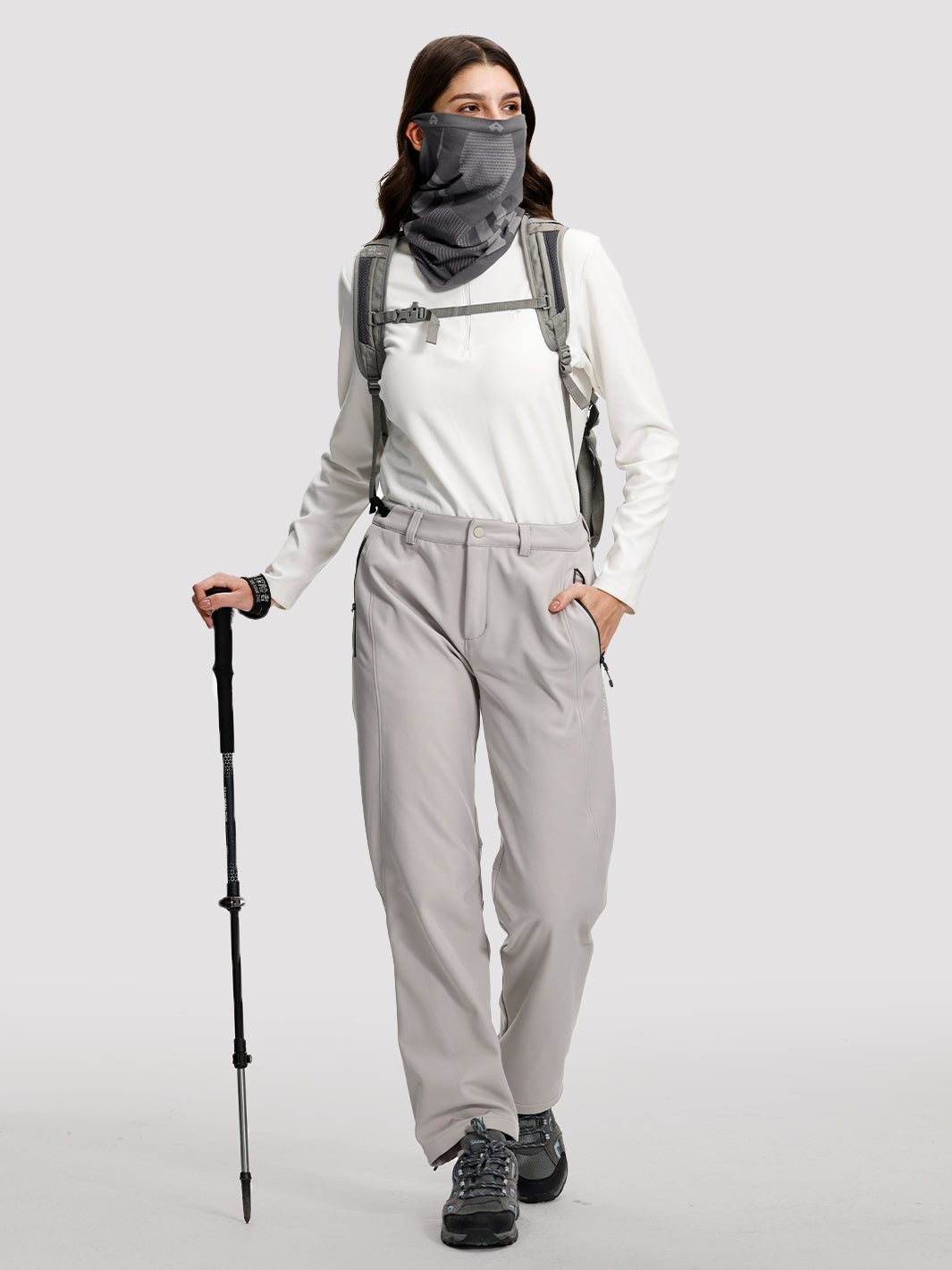 Seamless Breathable Neck Gaiter with Ear Loops