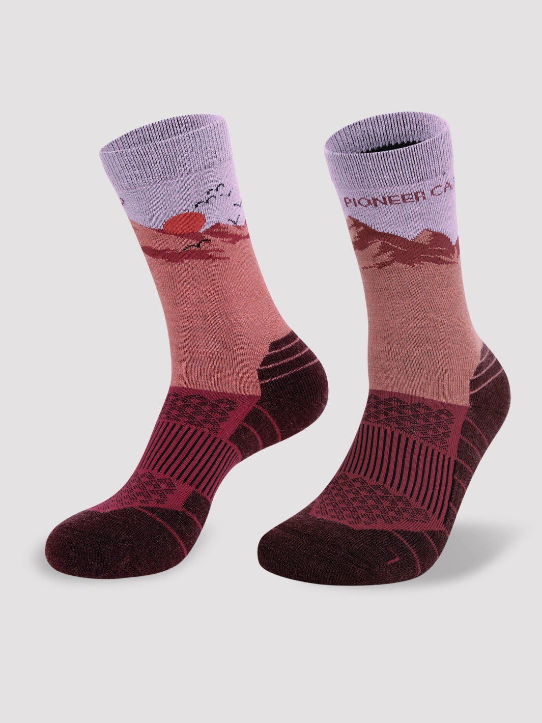 Antimicrobial Merino Wool Hiking Socks PIONEER CAMP