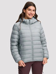 Women's 650FP RDS Down Hooded Packable Puffer Jacket PIONEER CAMP