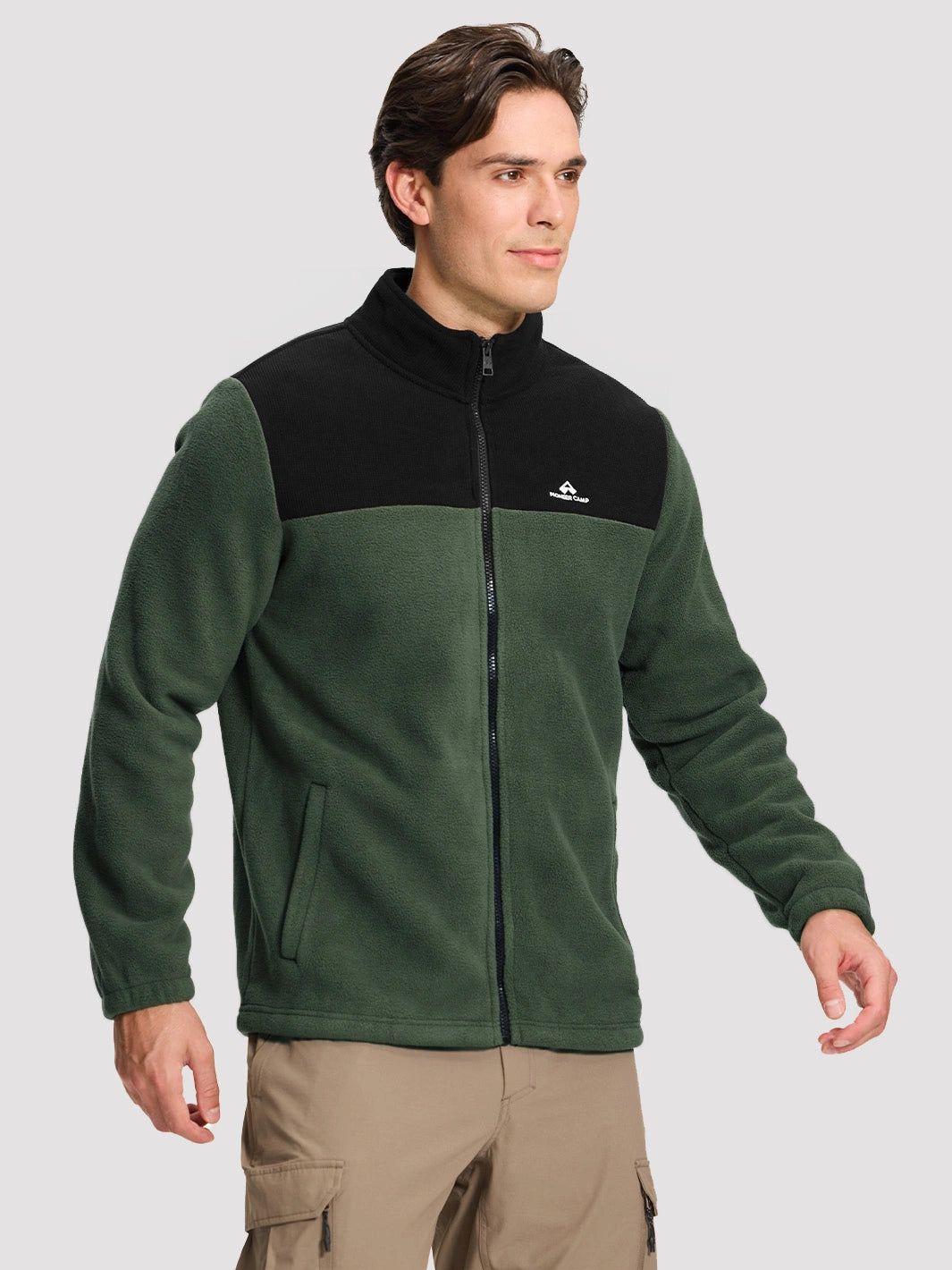 Men's Double-Layer Polar Fleece Full-Zip Jacket