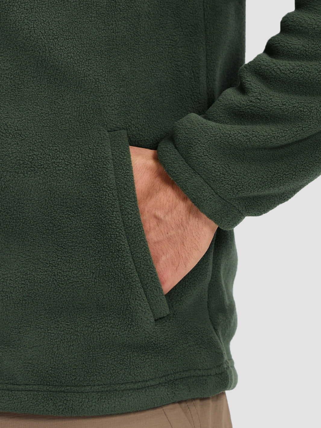 Men's Double-Layer Polar Fleece Full-Zip Jacket